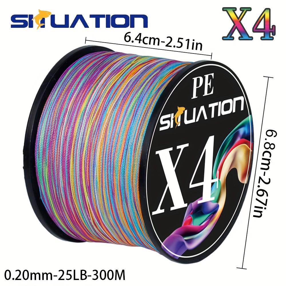 TEMU Siiuation 1pc Super Colorful Fishing Line, 4 Strands, Suitable For Sea Fishing, Rock Fishing, And Platform Fishing, Designed For Smooth Casting, With A Weight Capacity Ranging From 12 To 100