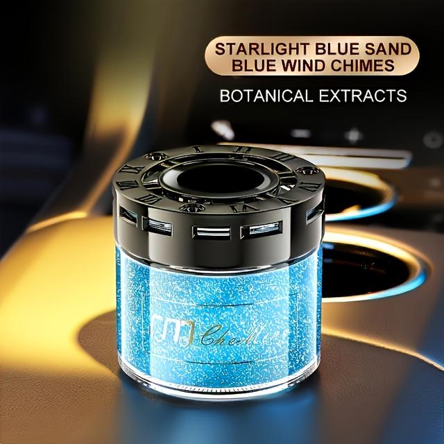 TEMU 1pc High-end Car Air Freshener For - Long-lasting Cologne & Osmanthus Scented Solid Perfume With Quicksand Design, Metallic Accents - Ideal For Vehicle Interior Decoration