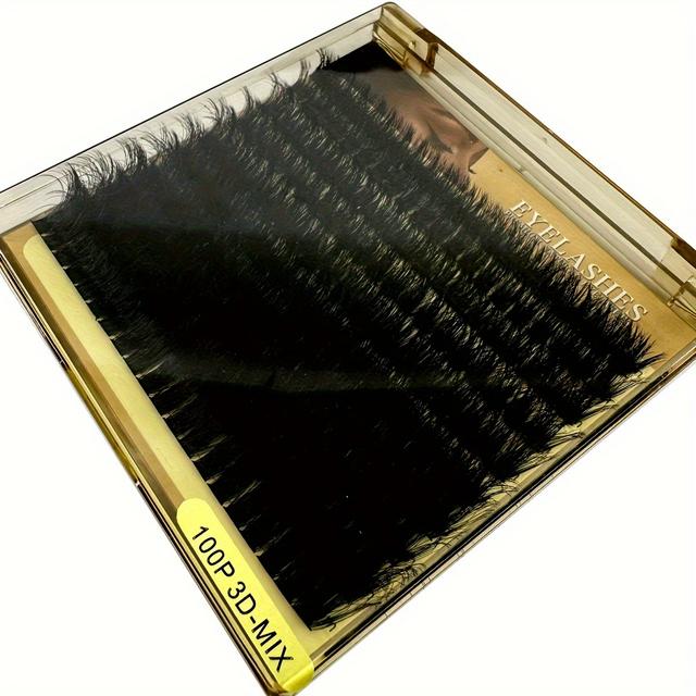 TEMU 200 sztuk sztucznych rzęs z imitacji norki 60D/80D/100D/200D, rzęsy D Curl, gęste rzęsy pojedyncze, 10-16 mm, gęste kępek do makijażu