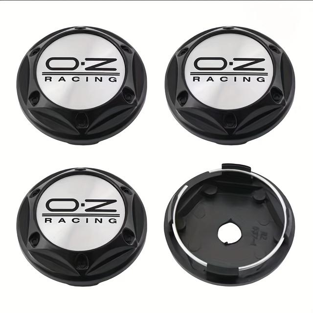 TEMU 4pcs 68mm Abs Wheel Center Caps - Sporty Car Logo Design, Durable Caps For Aesthetics & Protection, Fit For Most Vehicles, Vehicle Customization, Sleek Metallic Finish, Highquality Construction