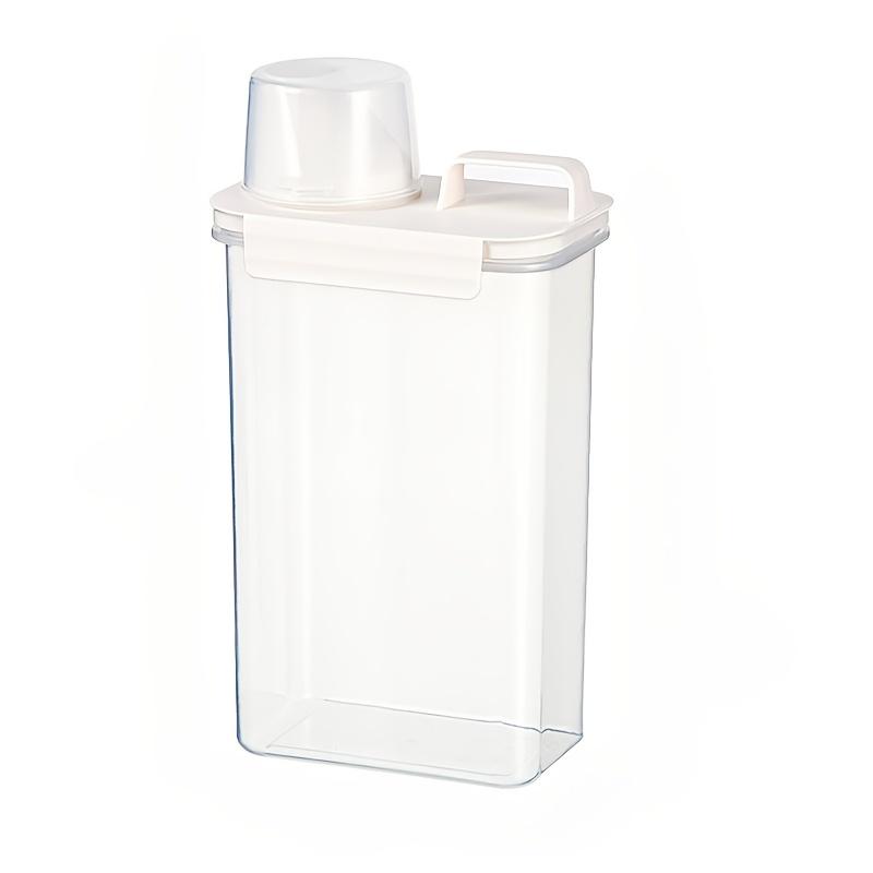 TEMU Klasický Vzduchotěsný Dávkovač Pracího Prostředku s Úložným Místem na Prášek - Odolný Plast, Různé Velikosti (1.1L/1.8L/2.3L), Úložné Box pro Domácí Organizaci