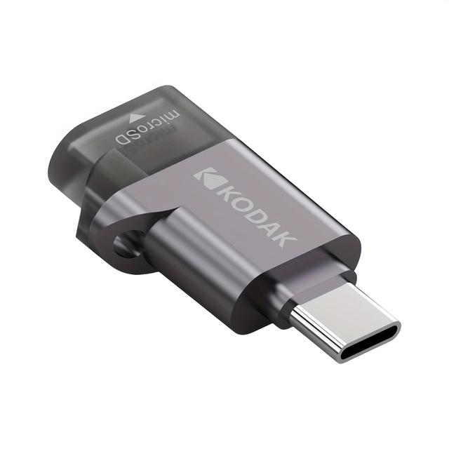 TEMU Čtečka paměťových karet KODAK Type-C 3.0 s vysokorychlostním přenosem | TF Mini palubní čtečka paměťových karet, podporuje TF/Micro SD, Micro , (až 2 TB)