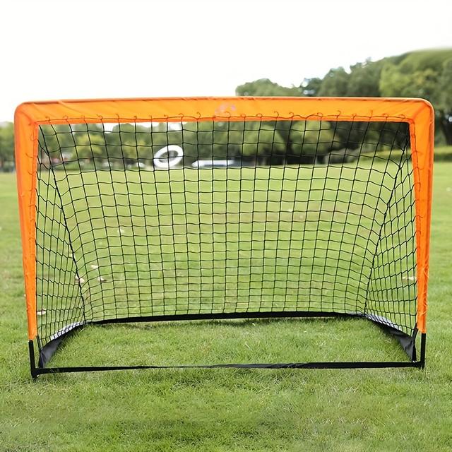 TEMU But de soccer carré pliable et portable en tiges de fibre de verre, idéal pour les activités sportives intérieures et extérieures.