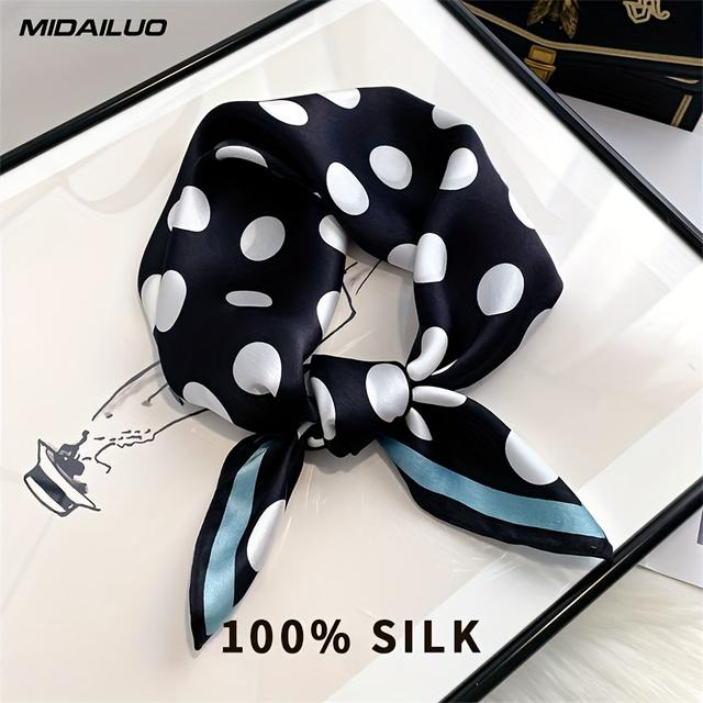 TEMU 100% Scarf 20.87 * 20.87 Inch Breathable Square Scarf Decorative Square Scarf Elegant Accessory Non Stretchable Suitable For Outdoor Decorative Accessories