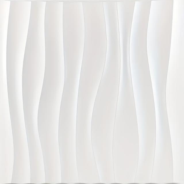 TEMU 10pcs/33pcs 3d Pvc Wall Panels, Waterproof, Fire Retardant, Easy To Clean, Free Cutting, Ripple/starry Texture Design, Suitable For Office, Bedroom, Tv Background Wall Decoration. Size 11.8"×11.8