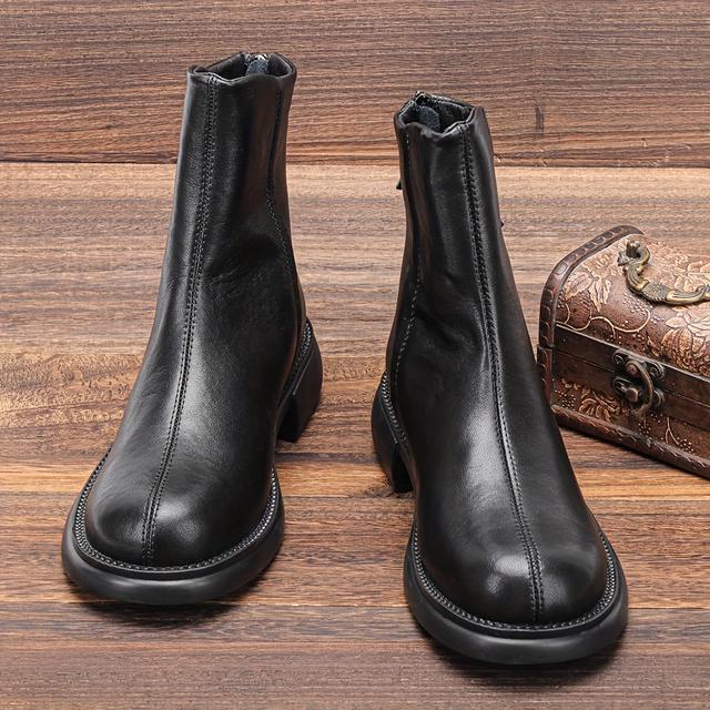 TEMU Neue Herbst- und Winter-Damenstiefel mit Dünnem Schaft und Dicker Sohle, Gerade Zylindrische Stiefel 3429