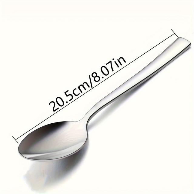 TEMU 12 pièces de cuillères de service en acier inoxydable , compatibles lave-vaisselle, accessoires de cuisine