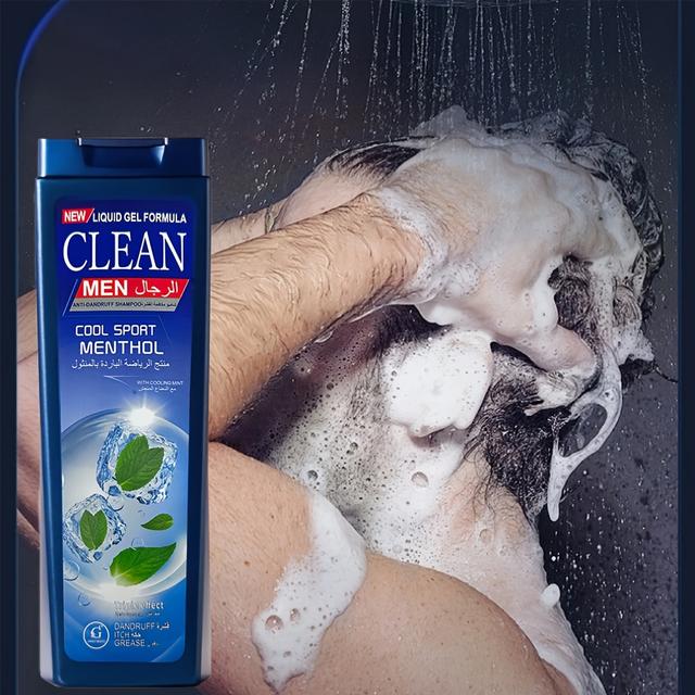 TEMU Peppermint Fluffy Shampoo, Refreshing Foam, Oil-control Cleanse & Exfoliating Men's Sports Shampoo