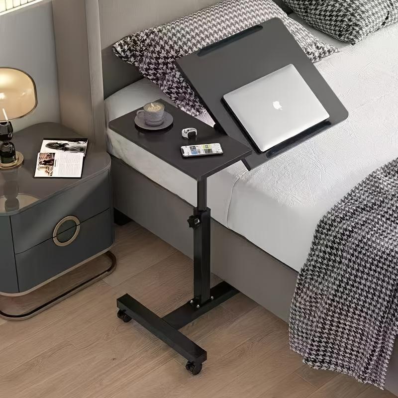 TEMU Beistelltisch, Tisch mit verstellbarer Höhe, drehbarer Flip-Tisch, einfacher Beistelltisch für Schlafzimmer, kleiner Schreibtisch für Computer