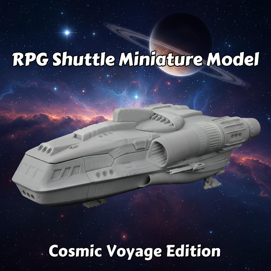 TEMU en Miniatura de Transbordador de Ciencia Ficción TTRPG - Nave de Transporte para Juegos , Herramientas y Dispositivos de Tecnología para RPGs, Ideal para de Mesa de Defensa , de Espacial