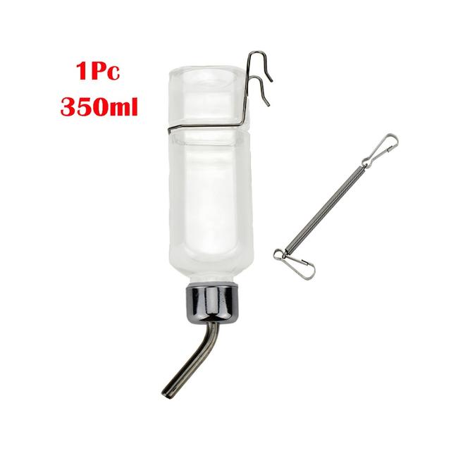 TEMU / Extern 180 ml, 350 ml Liten Vattenflaska för Husdjur, Rostfri Kula Läcksäker, Automatisk Vattendispenser, Matningsflaska