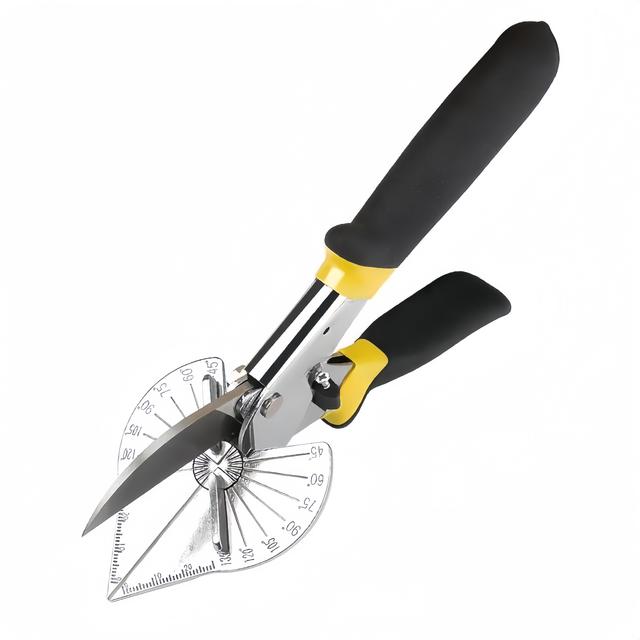 TEMU Ferramenta de Corte Multiângulo, Ajustável de 45-135 , Aço Vanádio - para Cortar PVC, Plástico & MDF, com Bloqueio de Segurança, Ideal para Eletricistas & Carpinteiros