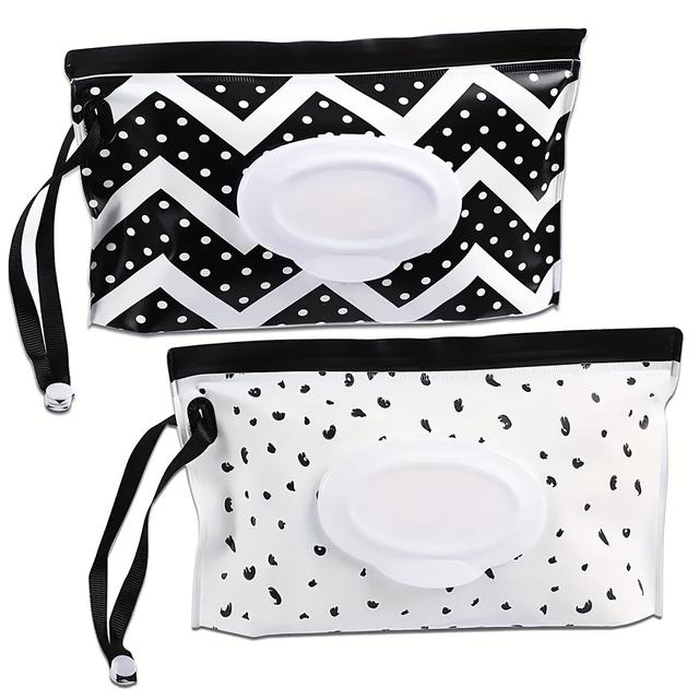 TEMU Wet Wipes Box, Reusable Portable Wet Wipes Bag, Wet Wipes Dispensing Box, Travel Wet Wipes Storage Box, Christmas, Halloween, Thanksgiving Gift