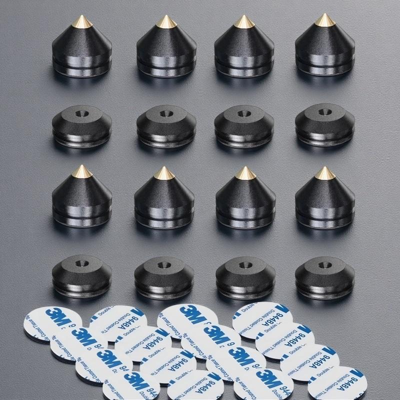 TEMU 4pcs/8pcs Speaker Stand Feet Foot Pad Aluminium Alloy Metal Spikes Cone Floor Foot Nail