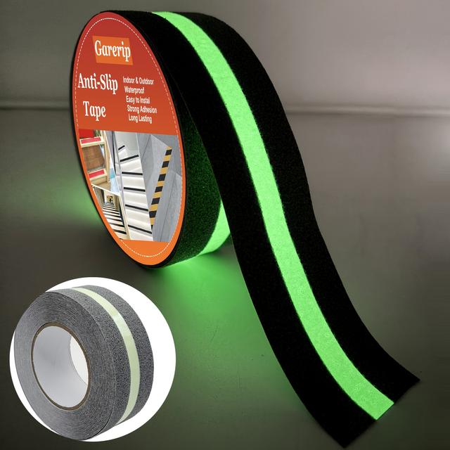 TEMU A 2-inch By 35-feet Roll Of Gray Anti-slip Traction In The Dark, Ideal For Use On Stairs, In Bathrooms, On Boats, And More, Providing Grip And Friction For Safety