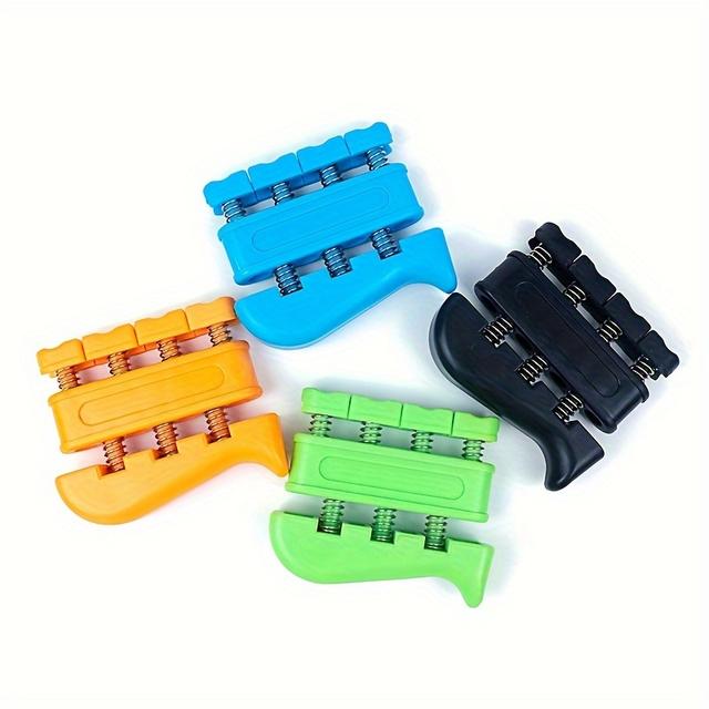 TEMU 4pcs Finger Exerciser, Uncharged, Abs Material, Hand Exerciser For Improve And Strength In Fingers, Hand, Forearms, Grip Strength Trainer For Musicians, Climbers