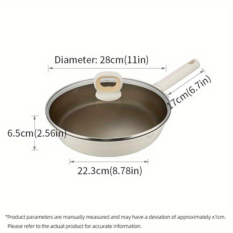 TEMU COOKER KING, Poêle à Antiadhésive en avec Couvercle – , Compatible Induction pour Tous Types de Plaques