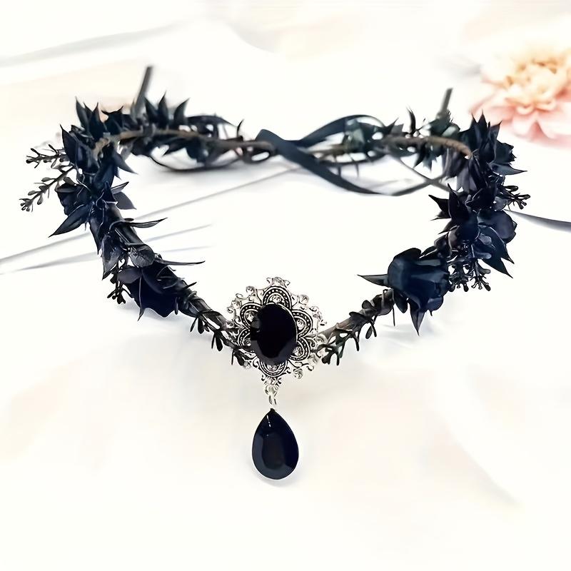 TEMU 1pc Retro Style Fairy Headband With Moon And Branch Decor - Witch, Elf Role-play And Halloween Party Crown. Christmas