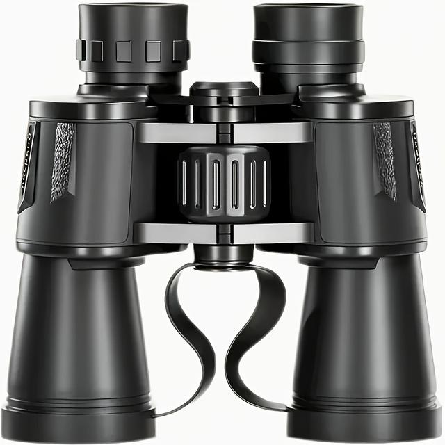 TEMU 1pc 10x50 High Professional Binoculars With Fmc Coating, Center , Non-waterproof Plastic, 50mm Lens - Ideal For Sports, Bird Watching, Hunting, Theater, Hiking, And Travel