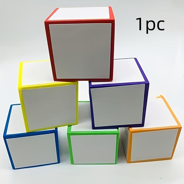 TEMU 1 szt. Kostka z pianki wielokrotnego użytku, z możliwością usuwania, kompatybilna z markerami suchościeralnymi, puste dodatki