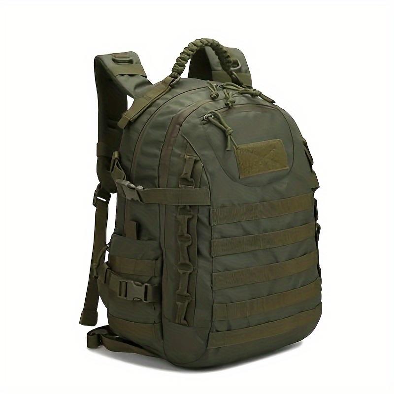 TEMU 35l Men's Tactical Backpack Outdoor Camping Hunting Hiking Sports Bag Soft Back Large Capacity Travel Canvas Backpack