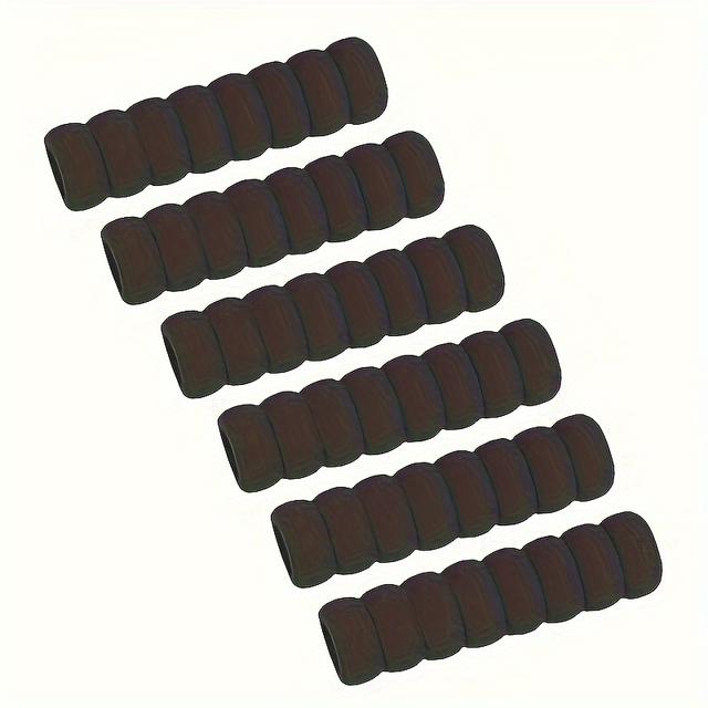 TEMU 6pcs Colorful Door Handle Protectors - Anti-static, Thick Eva Spiral Bumper Covers - Reusable, Safe Grip Enhancers For Bedroom, Bathroom & More - Ideal For Holiday Gifts