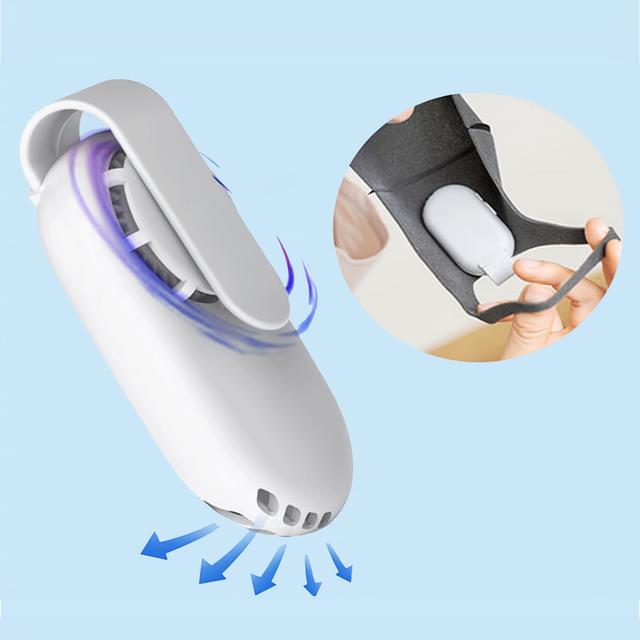 TEMU 【マスク用】コンパクトで革新的なミニ扇風機。空気循環を促進。軽量で静音なこの扇風機は、アウトドアでの使用や持ち運びに最適です。
