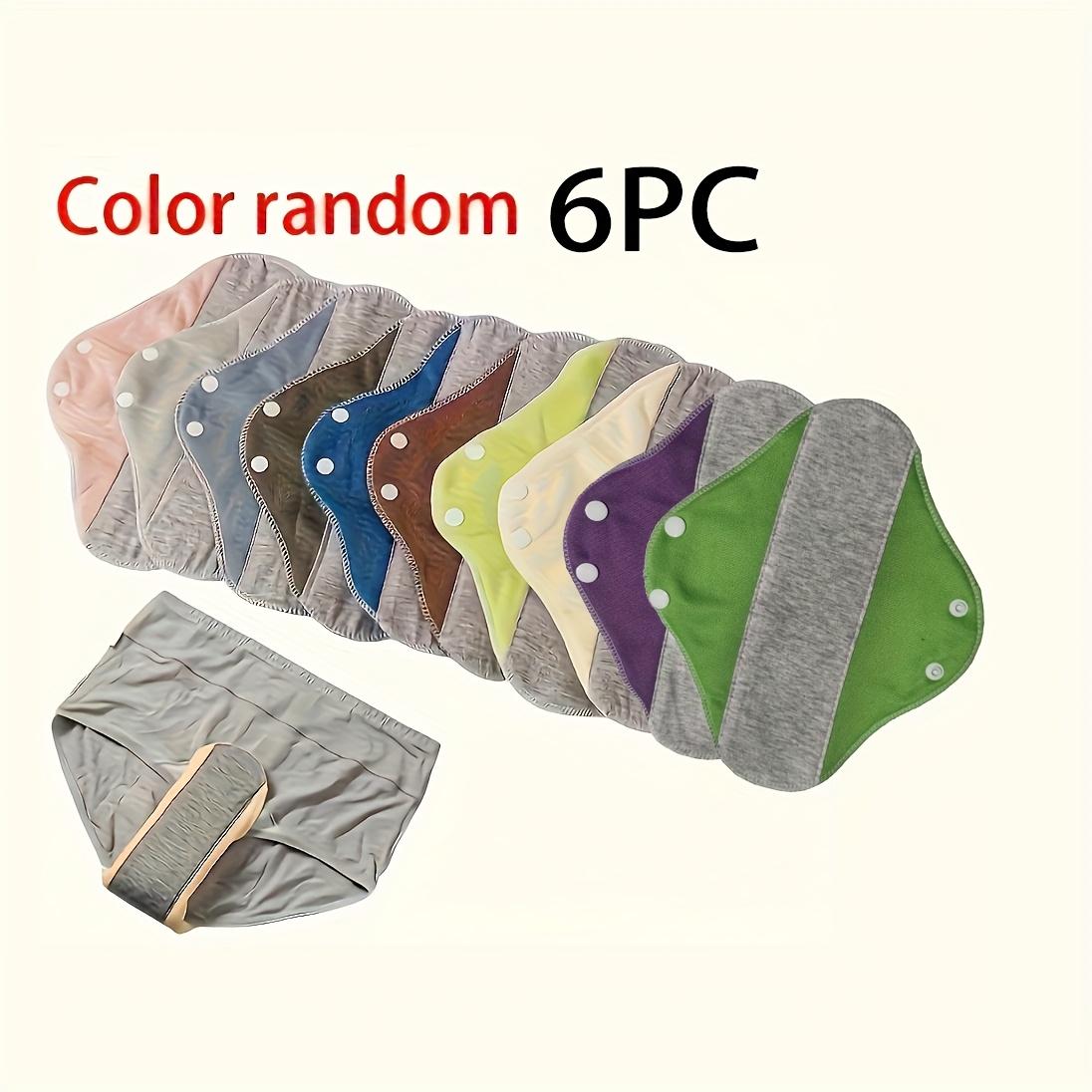 TEMU 6pcs Set Of Acrylic Fabric, Graphene Pads, Reusable, Leak-proof, Sanitary Urine Protection Pads, Menstrual And Care