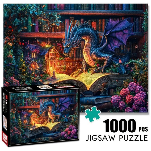 TEMU 1000pcs Large Challenging Jigsaw Puzzles Suitable For & Families - Advanced Brain With Complex Images, Large-scale Diy Puzzle For, Holiday Gifts For Christmas, New Year, Games ()