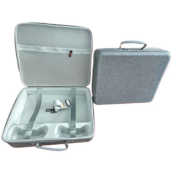 TEMU حقيبة تخزين جديدة لجهاز PS5 Slim مع حافظة صلبة لجهازي تحكم، حقيبة كتف ذات طبقة واحدة للحمل