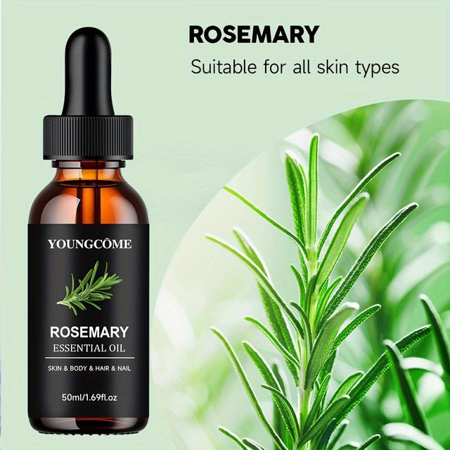 TEMU YOUNGCOME 30ml/50ml Rosmarin Ätherisches Öl – Enthält Rosmarin, , Glycerin, spendet Feuchtigkeit, langanhaltende Pflege, für Haut, Haare, Nägel, geeignet für alle Hauttypen