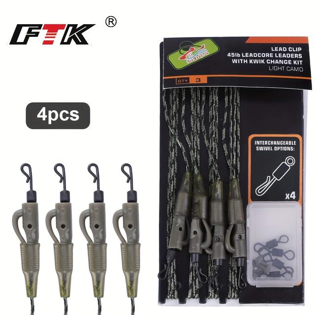 TEMU Ftk 4pcs Carp Fishing Accessory Has Rope And Matching Carp Accessories.