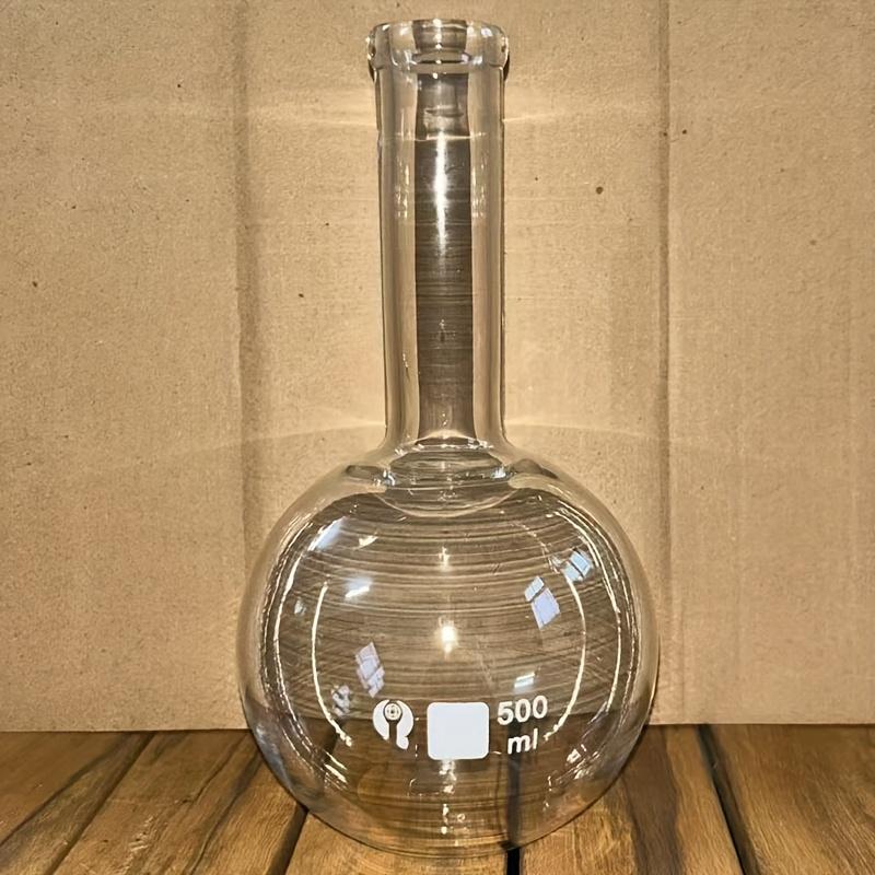 TEMU 1000ml With Clamp - Durable, Heat-resistant Glass For Laboratory Use, Ideal For Chemical Experiments And Distillation, Distillation Equipment | Sleek Laboratory Equipment |