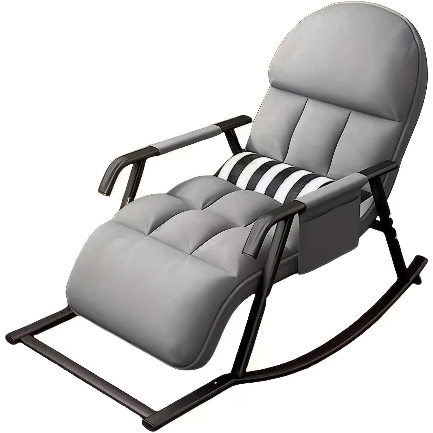 TEMU Rocking Chair Living Room, Rocking Chair Nursing Chair, Rocking Chair With Armrest, Adjustable Backrest & Footrest, Rocking Chairs Swing Chair For Living Room, Bedroom, Balcony