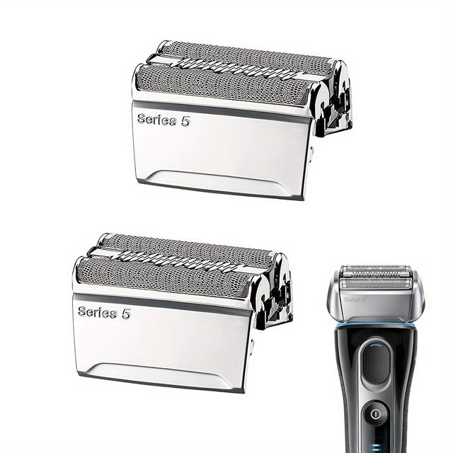 TEMU 52s Series 5 Electric Shaver Replacement Head Compatible With Series 5 Foil Shaver Replacement Heads 5090/5190cc, 5040/5140s, 5030s, 5147s, 5145s, 5195cc, 5197cc 2pcs