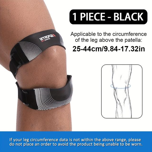 TEMU An Adjustable Knee Support Sleeve Breathable And Non-slip, Featuring A Dual Silicone Patella , Designed For Individuals Weighing Between 99 And 180