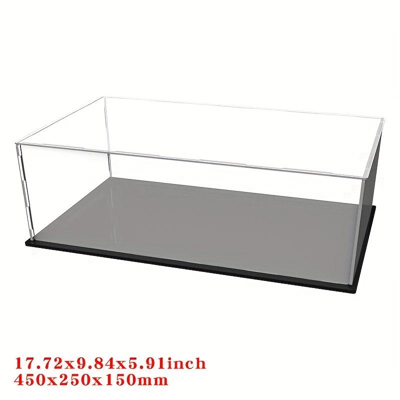 TEMU Acrylic Display Box, Glass Container, Transparent Plastic Cover For Figurine Storage, Model Display, And Dust Protection (18x10x6 Inches; 45x25x15 Cm)