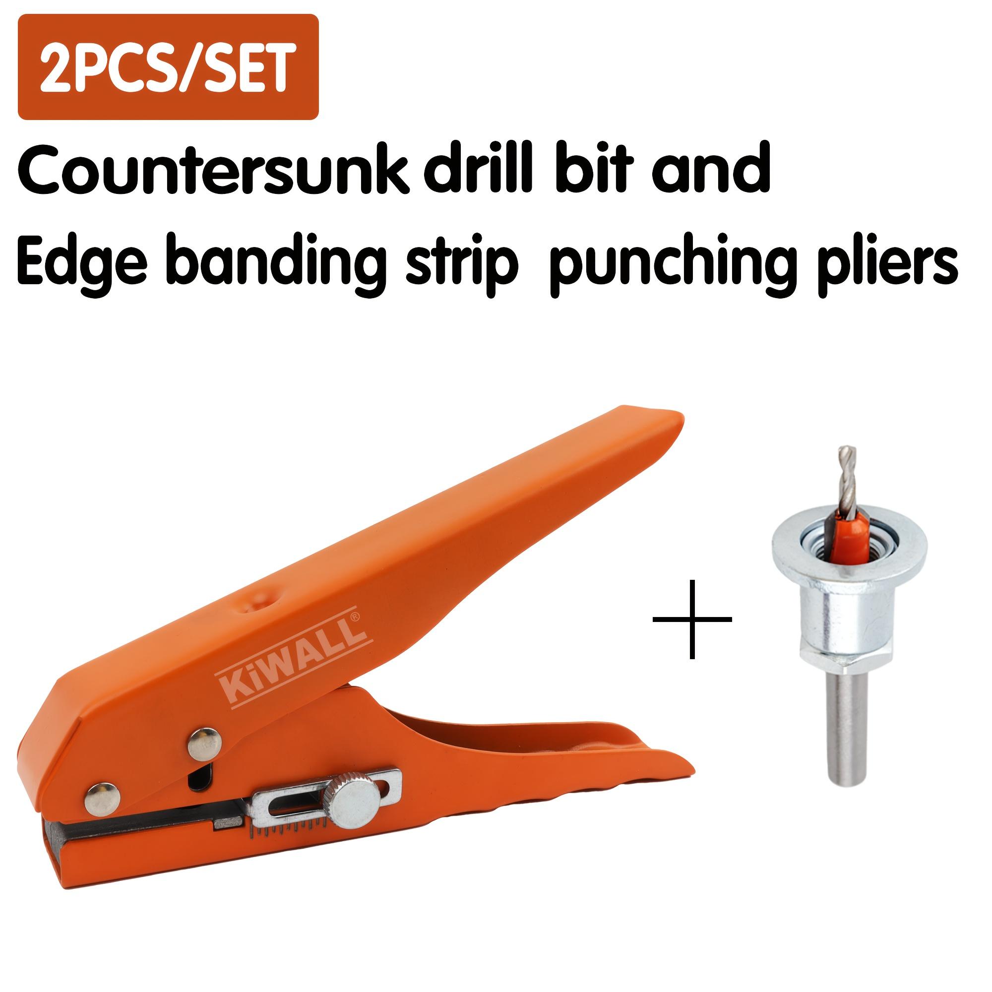 TEMU Adjustable Woodworking Countersink Drill .8mm And Round Punch Pliers Set For Woodworking Tools (8mm Shank)