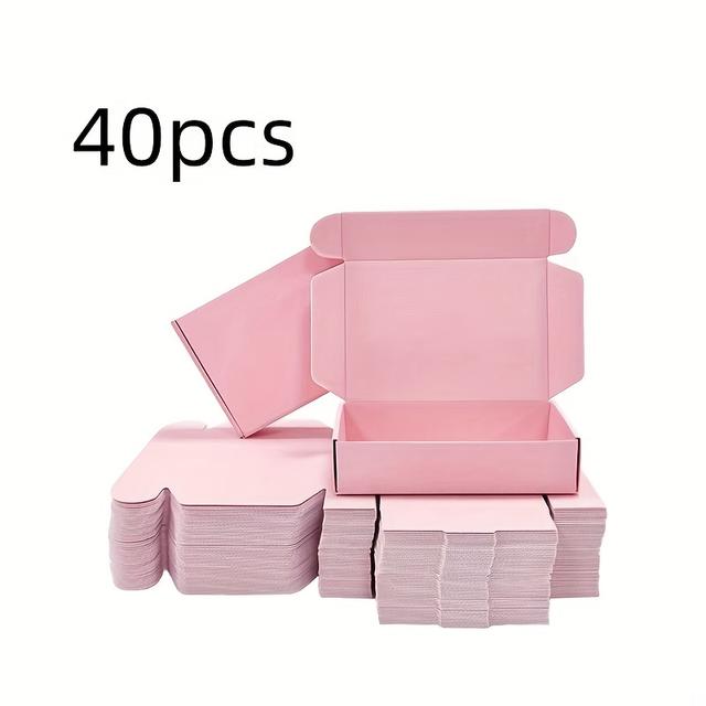 TEMU 40- Cadeaudozen, Versterkte Postdozen voor Feestelijke Cadeauverpakking, 3-Maat Eenvoudig te Monteren Verzenddozen Waardepakket voor Vrouwen, Verpakkingsbenodigdheden