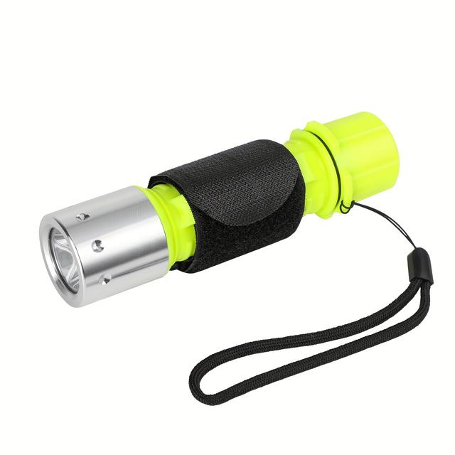 TEMU Orlite Led Diving Flashlight - 150-350 , Adjustable , 80ft , With Wrist Strap & Aaa Battery Holder - Scuba Diving & , Dive Flashlight