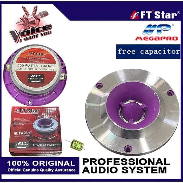 TEMU 700w Hdtw25-17 Tweeter With Free Capacitor