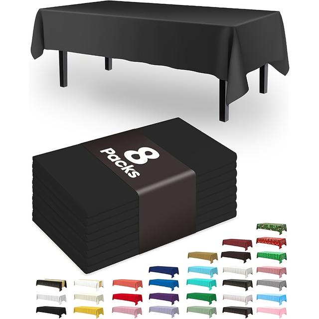 TEMU Set Of 8 Disposable Peva Tablecloths Measuring 137x183cm