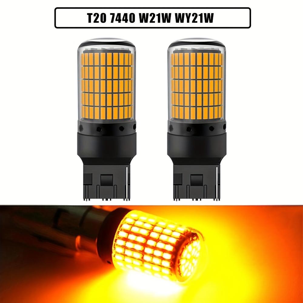 TEMU Super Helle 2 Stück T20 7443 7440 W21W WY21W W21/5W LED-Lampen, Auto Brems- Rückfahrt-Blinkerlicht, Fehlerfrei