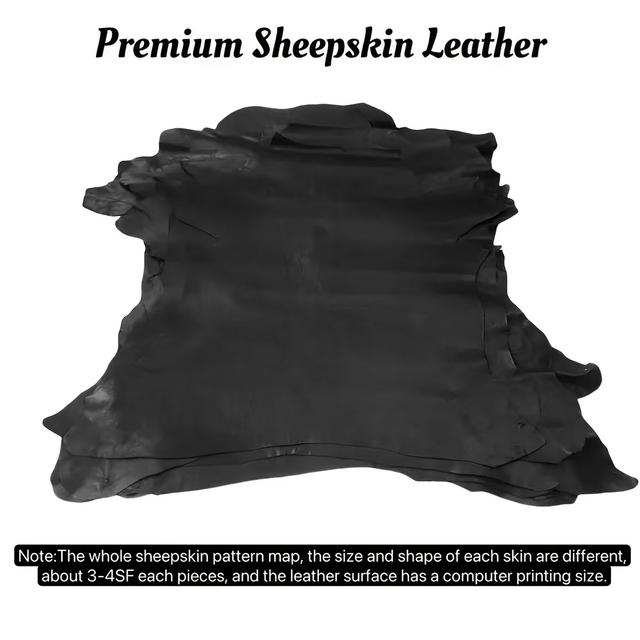 TEMU 1pc 블랙 고양이 양피부 가죽, 풀 그레인, 0.8-1.0mm 두께 - 귀걸이, 가방, 폰 케이스, DIY 공예 및 헤어 액세서리, DIY 공예 가죽|자연적인 텍스처|내구성 있는 가죽, 가죽 공예