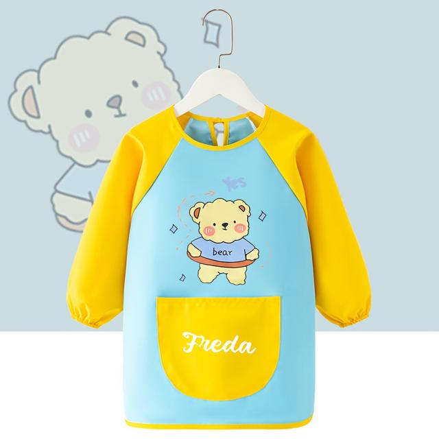 TEMU مريلة رسم مخصصة، مريلة فن الخط العربي القابلة للعكس، ملابس فنية لفصل الرسم