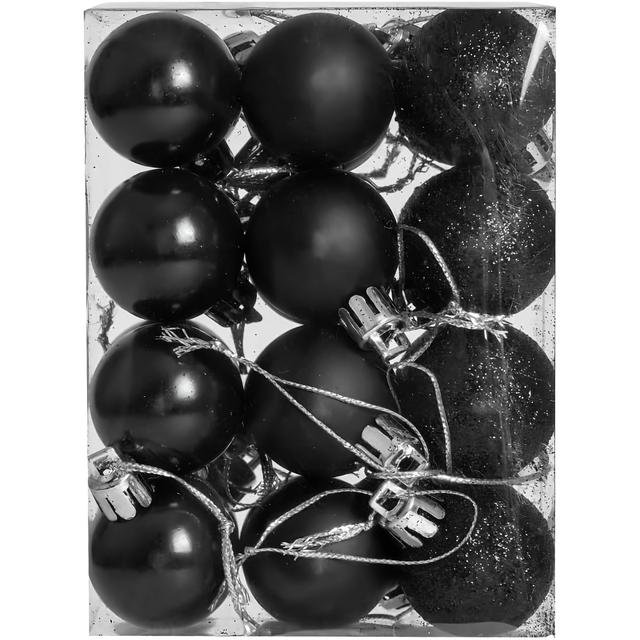 TEMU 24pcs Shatterproof Plastic Christmas & Halloween Ball Ornaments - Durable Hanging Decorations With , No Electricity Needed