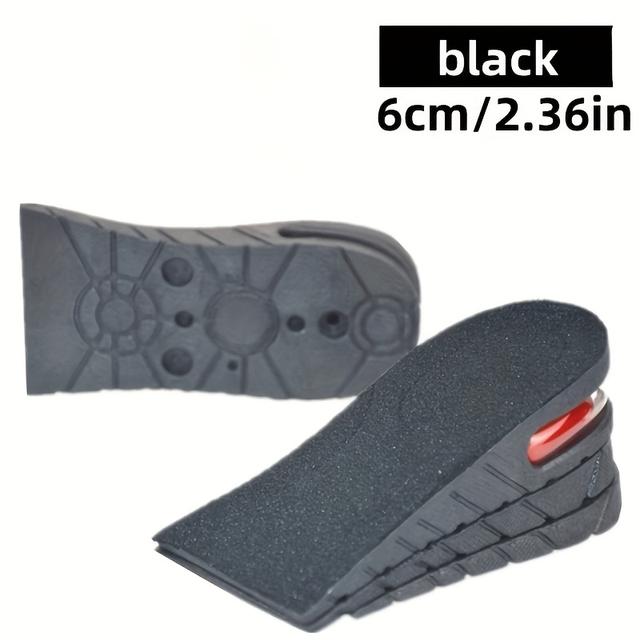 TEMU 2pcs Height Increasing Insole 3-layer Air Cushion Heel Insert Lift Shoes Insole For Men And Women Invisible Elevator Adjustable Breathable Insoles (halfpad