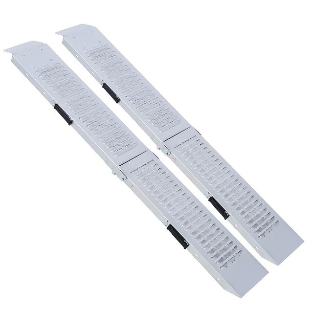 TEMU Aufun Loading Ramp For Up To 400kg, Width 22.5cm, Anti-slip Loading Ramp For Trailers, Motorcycle, Atv,