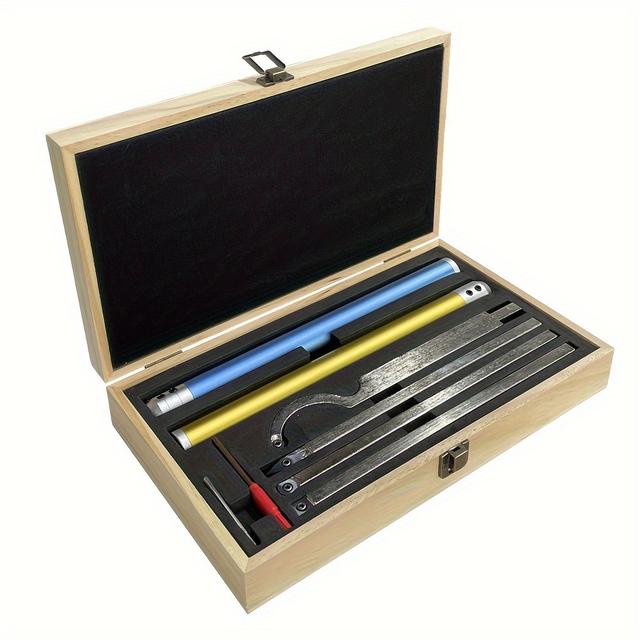 TEMU Set Of Wood Lathe Tools For Woodturning, Including Cutting Inserts And A Box, In 6-in-1 And 4-in-1