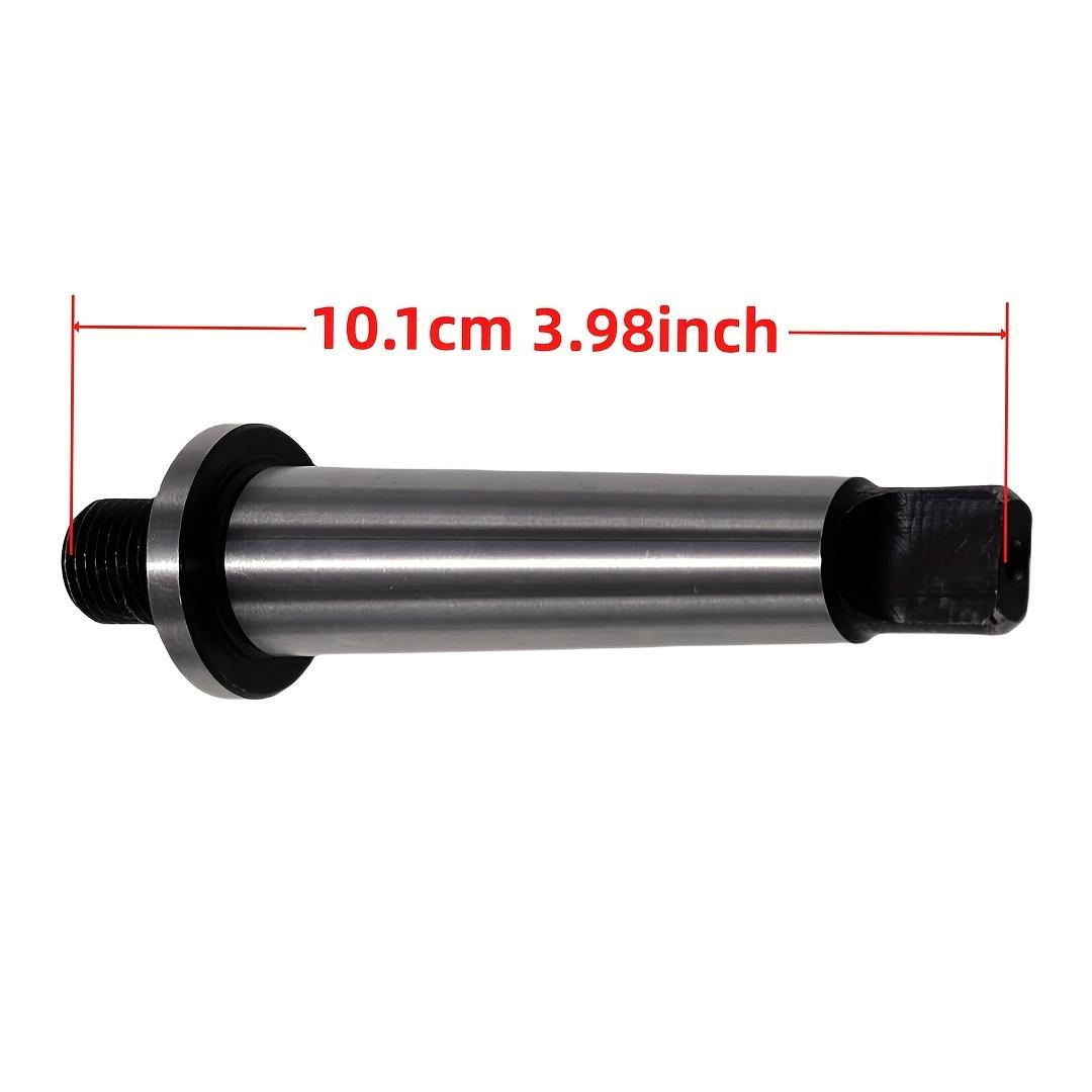 TEMU Laozhang Drill Adapter - 2mt Shank To 1/2 Inch, 20 Threaded, Hardened Taper Mt2, Metal Construction, Cutting Tools, Ideal For Woodworking & Metalworking Projects